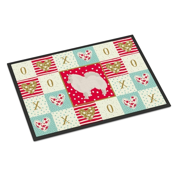 Carolines Treasures 24 x 36 in. German Spitz No.1 Love Indoor or Outdoor Mat CK5837JMAT - main